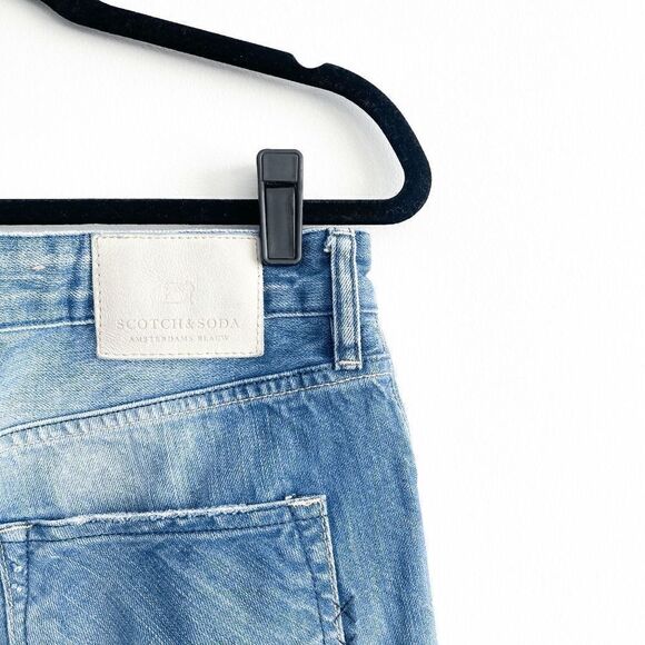 Scotch & Soda Men's Ralston Amsterdam Blauw Luxury Designer Denim Jeans 31 - Picture 4 of 11